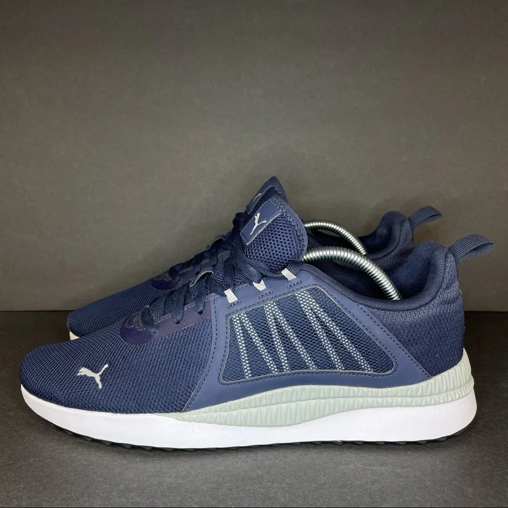 Puma Men's Pacer Net Cage Athletic Sneaker Softfoam Shoes Blue SIZE 9.5
